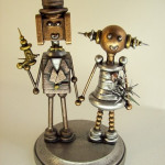 Cake Toppers: Robot Bride and Groom