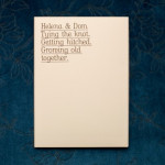 Let’s Grow Old Together, Baby: You’ve Got to See this Unique Wedding Invitation