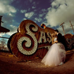 Neon Graveyard:  Electrifying Wedding Photos in the Las Vegas Boneyard