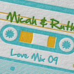 Boom Box Letterpress Invitations