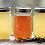 Herb Citrus Cordial in Mason Jars