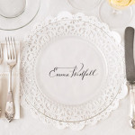 DIY Place Cards from Doilies