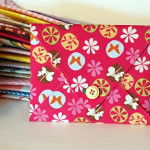 DIY Invites in Fabric Envelopes
