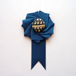 DIY Ribbon Boutonniere: For the Groom!