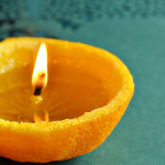 DIY Orange Candles