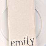 DIY Personalized Napkins
