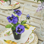 DIY Pansy Favors