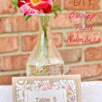 DIY Burlap Table Numbers