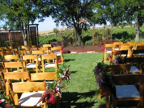 winery weddings outdoor ceremony castoro cellars