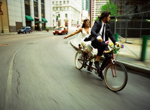 wedding bicycle
