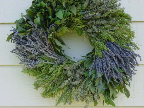 Herb wreatch with lavender
