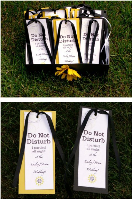 diy wedding do not disturb sign