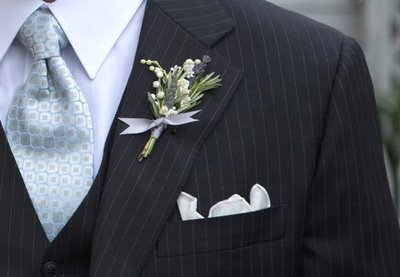 lavender boutonnieres
