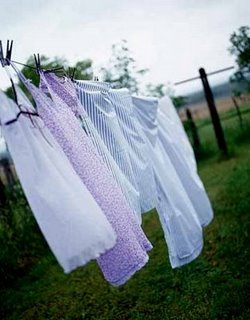 clothesline in the breeze
