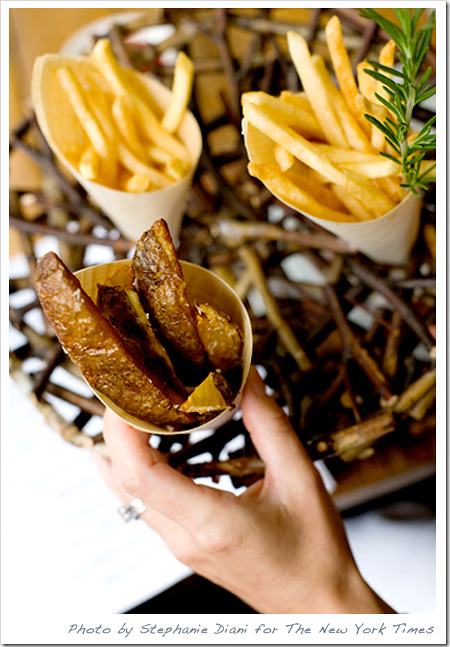 casual wedding french fries
