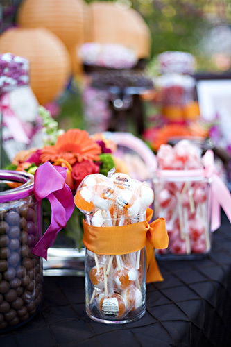 mason jar candy buffet