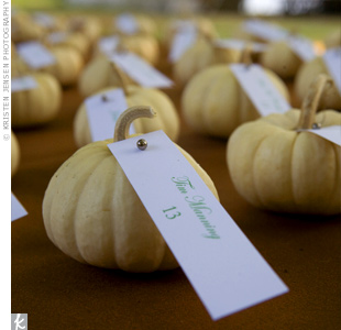 pumpkin escort cards