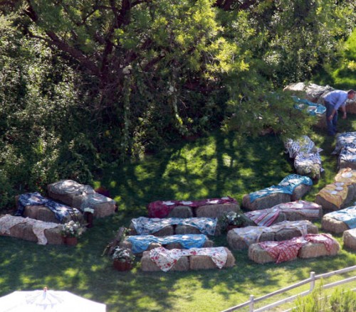 outdoor wedding seating
