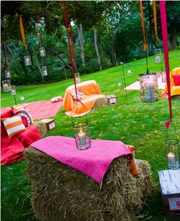 outdoor wedding seating