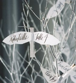 diy escort cards love doves