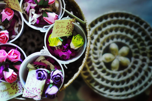 diy dried flower wedding favor