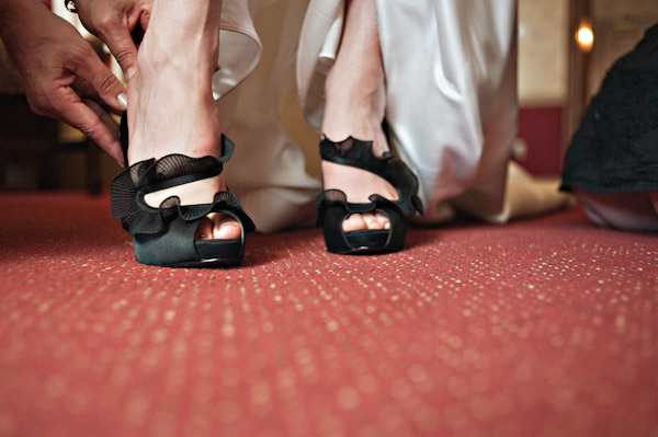 black wedding shoes