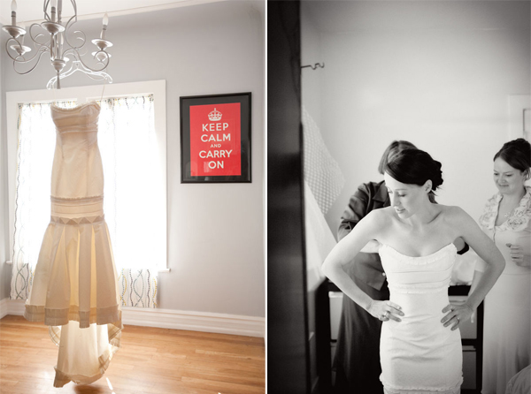 getting ready wedding photos phoenix wedding dress