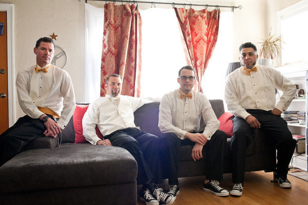 phoenix wedding groomsmen groom converse