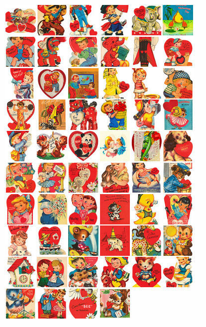 printable vintage valentines