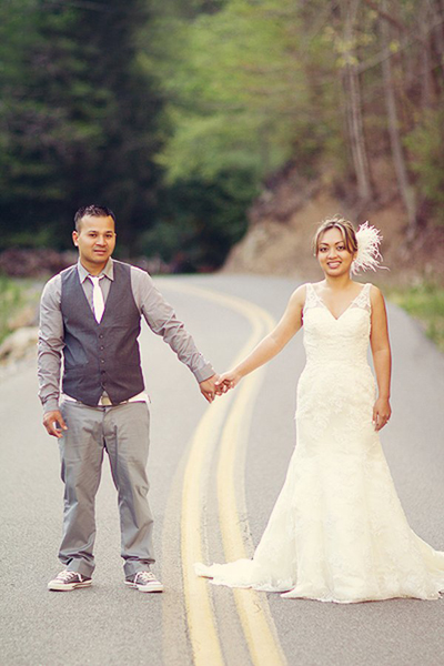 intimate smokey mountain wedding