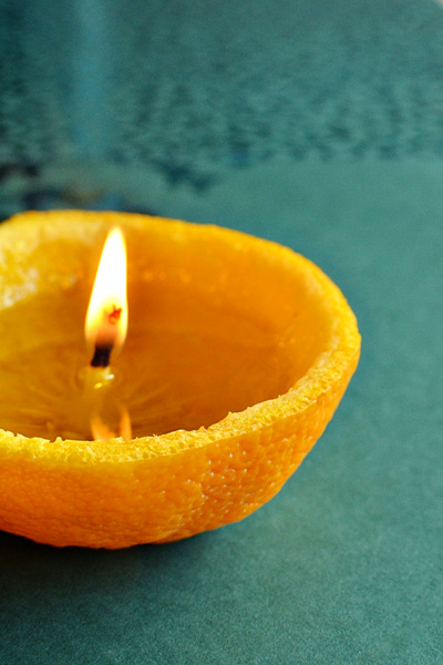 orange candle