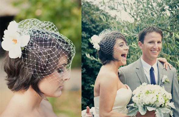 Cheap Wedding Dresses Vintage Fashion Birdcage Veil