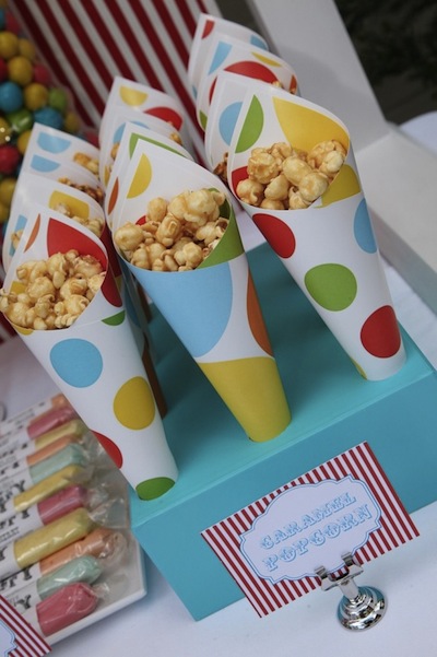Carnival inspired wedding treats