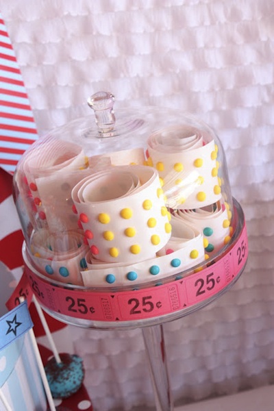 Carnival inspired wedding treats
