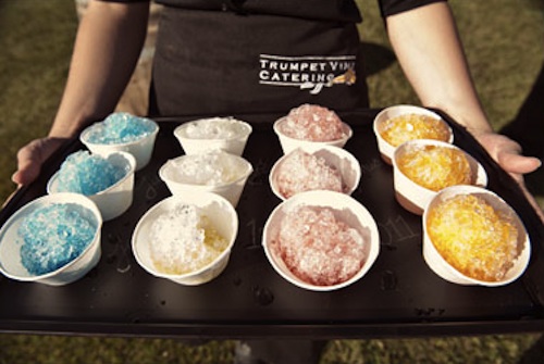 Carnival inspired wedding treats