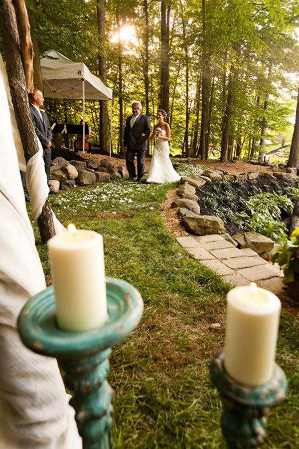 walking down aisle with father