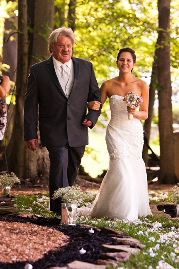 backyard wedding ceremony