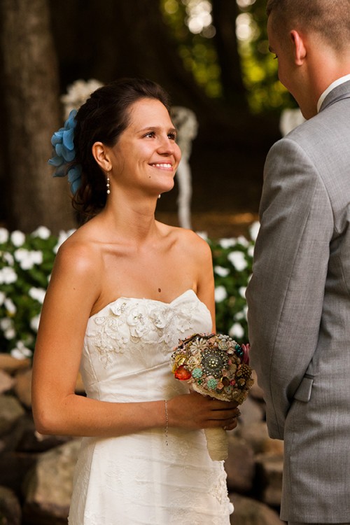 backyard wedding ceremony