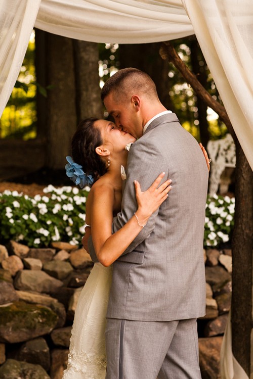 backyard wedding ceremony