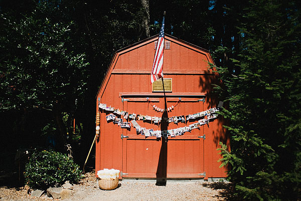 wedding photo garland