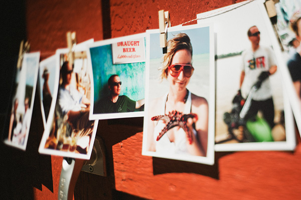 wedding photo garland