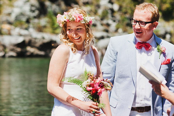 Outdoor California wedding ceremony