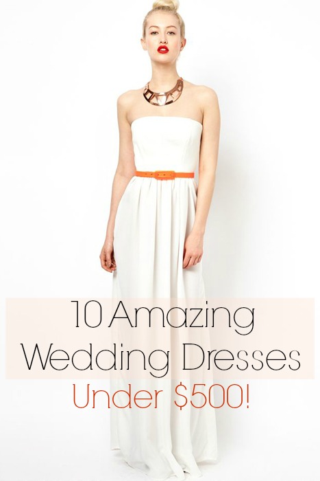 wedding dresses under $500