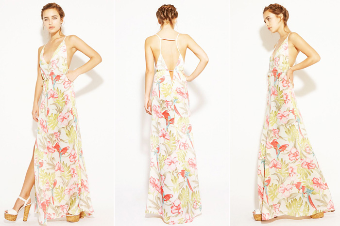 Floral and Printed Bridesmaid Dresses | Reformation Citrine dress in Parker Posey Print