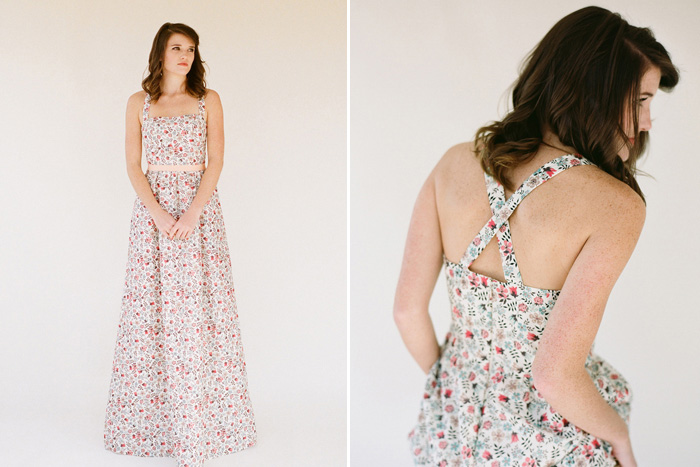 Floral and Printed Bridesmaid Dresses | Whitney Deal Lilium Dress in Edenham Light Pattern