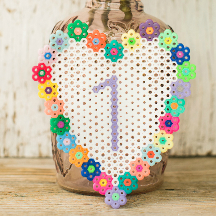 DIY Perler Bead Table Numbers
