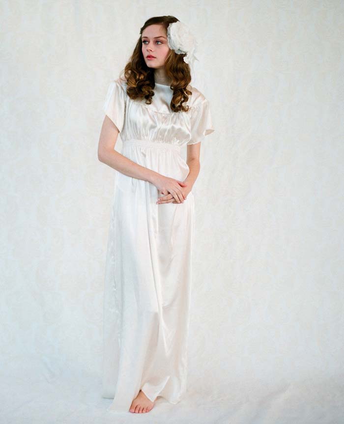 fancy silk gown