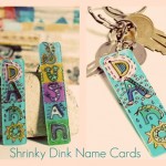 DIY Name Cards Made from Shrinky Dinks
