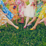 Vintage Floral Bridesmaid Dresses