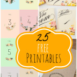 25 Free Wedding Printables